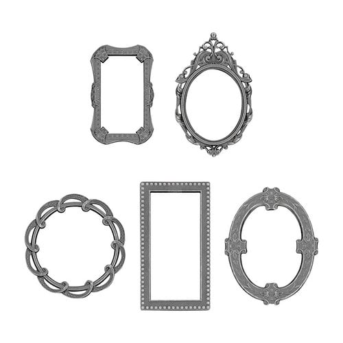 Tim Holtz Idea-Ology Metal Deco Frames 5 Pieces