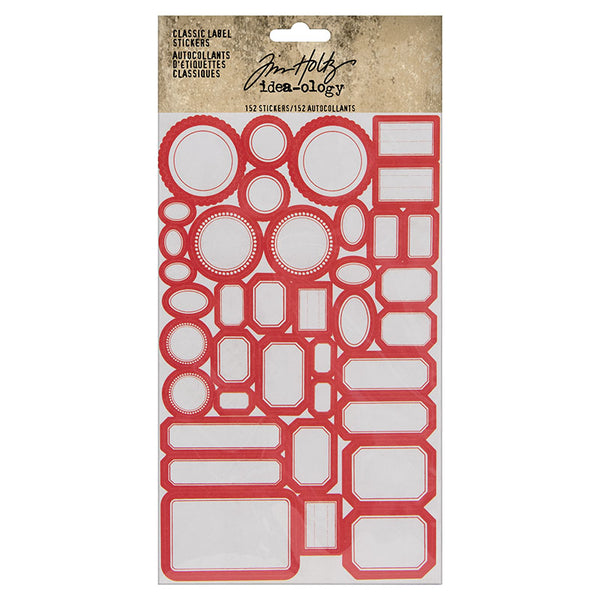 Tim Holtz Idea-Ology Classic Label Stickers 152 Pieces