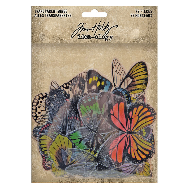Tim Holtz Idea-Ology Transparent Wings 72 Pieces