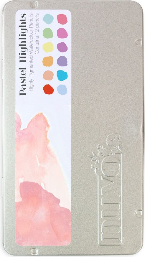 Nuvo Pastel Highlights Watercolour Pencils Set of 12