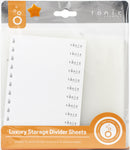 Tonic Luxury Storage Divider Sheets 10 Dividers With 12 Labels