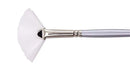 Jasart White Synthetic Fan Brush Size 6