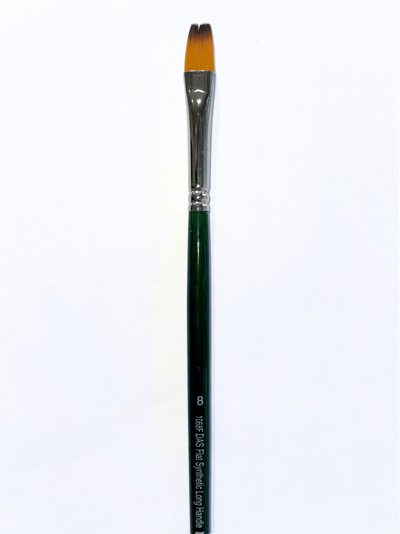 Das S1068f Synthetic Flat Long Handle Brushes
