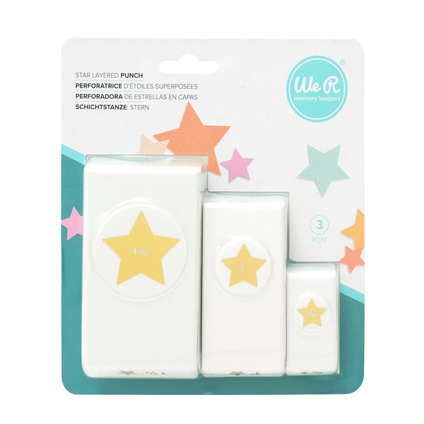We R Memory Keepers 3 Piece Nesting Star Punch
