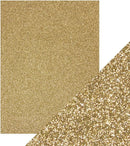 Craft Perfect Glitter Cardstock 8.5"X11" Pack of 5 Gold Dust