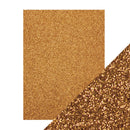 Craft Perfect Glitter Cardstock 8.5"X11" Pack of 5 Welsh Gold