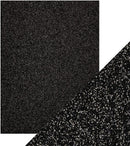 Craft Perfect Glitter Cardstock 8.5"X11" Pack of 5 Black Sapphire