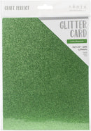 Craft Perfect Glitter Cardstock 8.5"X11" Pack of 5 Lucky Shamrock