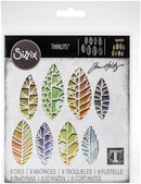 Sizzix by Tim Holtz Cut-Out Leaves Thinlits Dies 8 Pieces