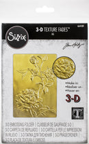 Sizzix by Tim Holtz 3D Texture Fades Roses Embossing Folder