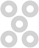 Sizzix by Tim Holtz Stacked Circles Thinlits Dies 25 Pieces