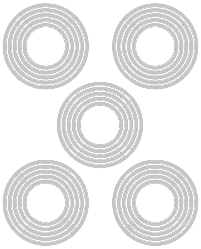 Sizzix by Tim Holtz Stacked Circles Thinlits Dies 25 Pieces