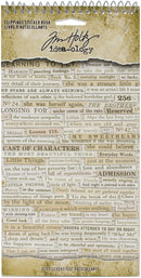 Tim Holtz Idea-Ology 4.5"X8.75" Clippings Sticker Book 622 Pieces