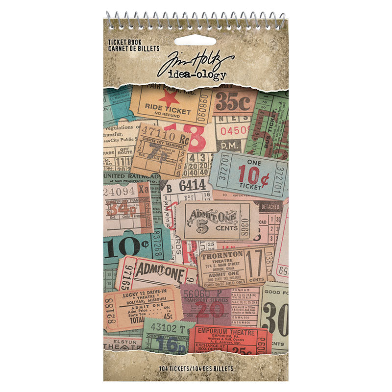 Tim Holtz Idea-Ology Ticket Book 104 Pieces