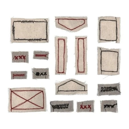 Tim Holtz Idea-Ology Stitched Scraps 14 Pieces