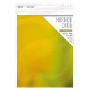 Craft Perfect Iridescent Mirror Cardstock 8.5"X11" Pack of 5 Inca Gold