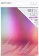 Craft Perfect Iridescent Mirror Cardstock 8.5"X11" Pack of 5 Petal Pink