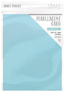 Craft Perfect Pearlescent Cardstock 8.5"X11" Pack of 5 Caribbean Sea