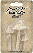 Tim Holtz Idea-Ology 1.25" To 2.5" Resin Toadstools 3 Pieces