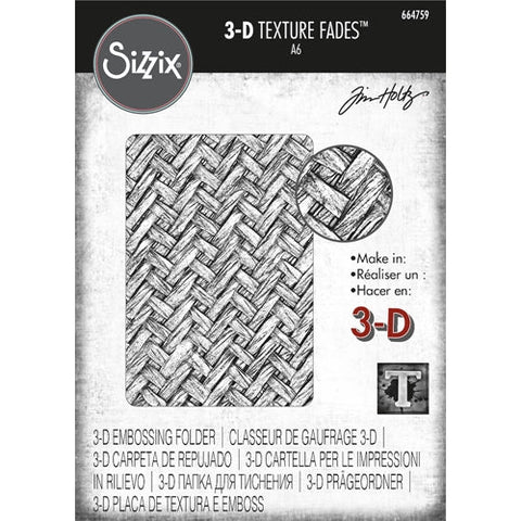 Sizzix by Tim Holtz 3D Texture Fades Intertwined Embossing Folder