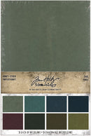 Tim Holtz Idea-Ology Kraft-Stock Stack 6"X9" Cool Cardstock Pad of 24 Sheets