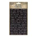 Tim Holtz Idea-Ology Label Stickers Sentiments 68 Pieces