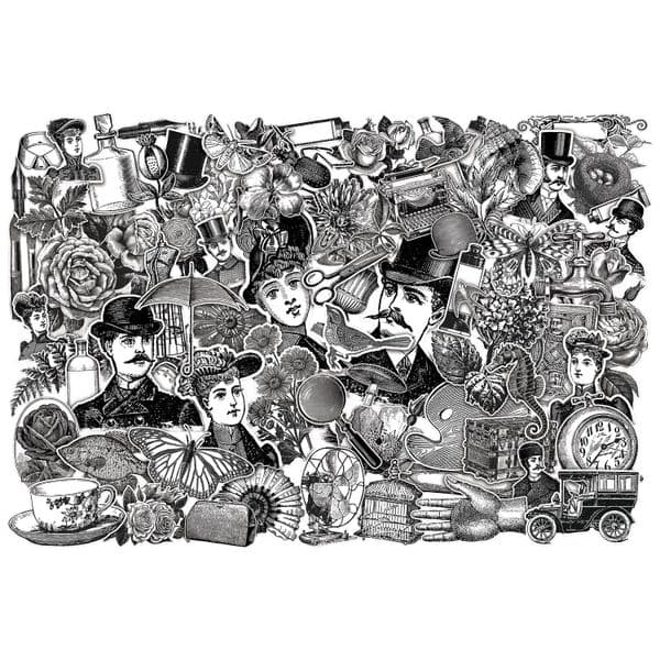 Tim Holtz Idea-Ology Layers Engraving 76 Pieces