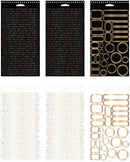 Tim Holtz Idea-Ology Spiral Bound 4.5"X8.5" Metallic Sticker Book 354 Pieces