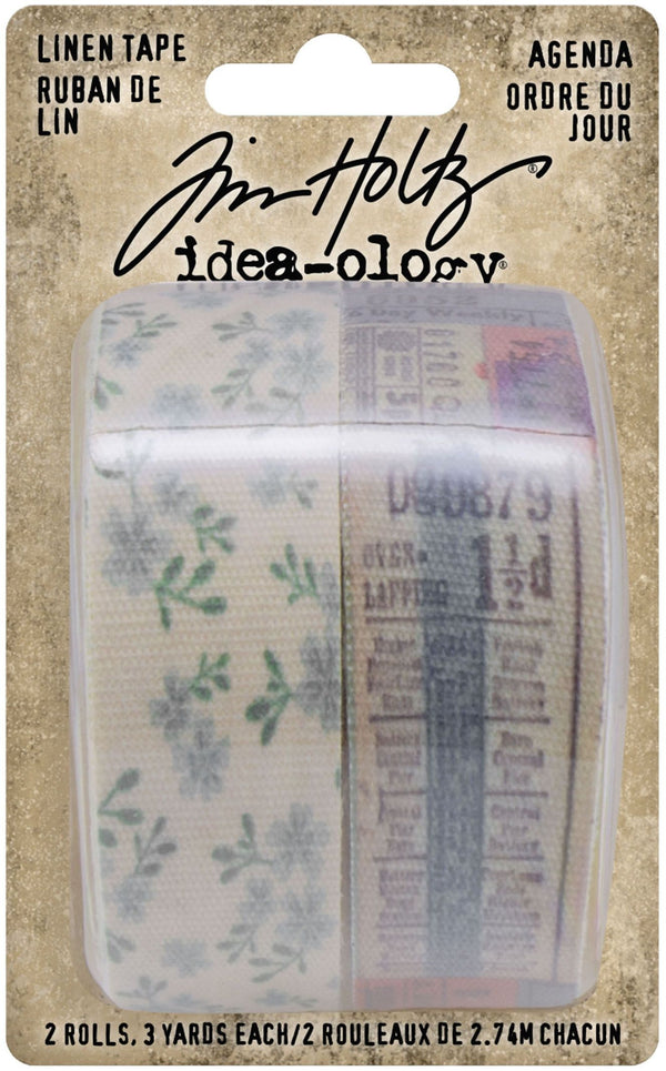 Tim Holtz Idea-Ology 1"X3yd Agenda Linen Tape
