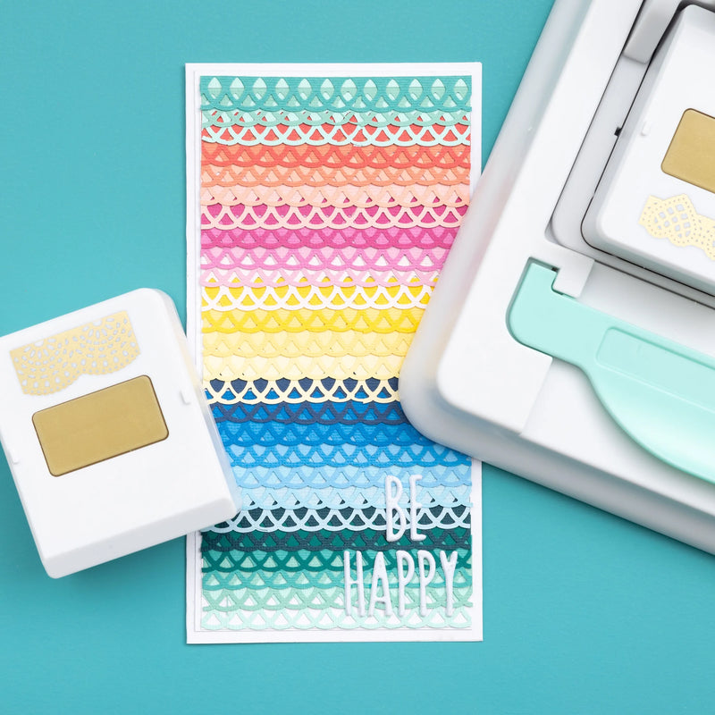 We R Memory Keepers Edge Alignment Guide with Mosaic Border Punch