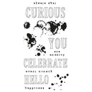 Sizzix by 49 and Market Hello You Sentiments Clear Stamps