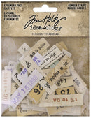 Tim Holtz Idea-Ology Number Strips Ephemera Snippets 119 Pieces