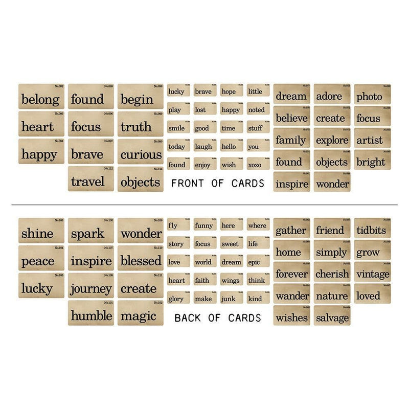 Tim Holtz Idea-Ology Flashcards 45 Pieces