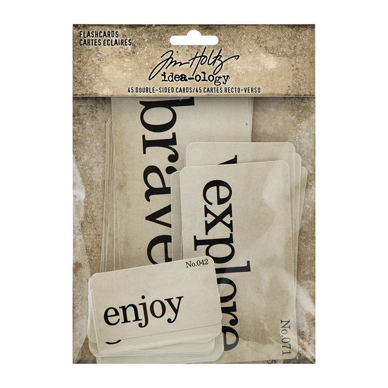 Tim Holtz Idea-Ology Flashcards 45 Pieces