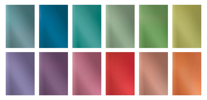 Tim Holtz Idea-Ology Kraft-Stock Stack 6"X9" Metallic Colours Cardstock Pad of 24 Sheets
