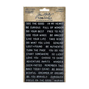 Tim Holtz Idea-Ology Label Stickers Thoughts 64 Pieces
