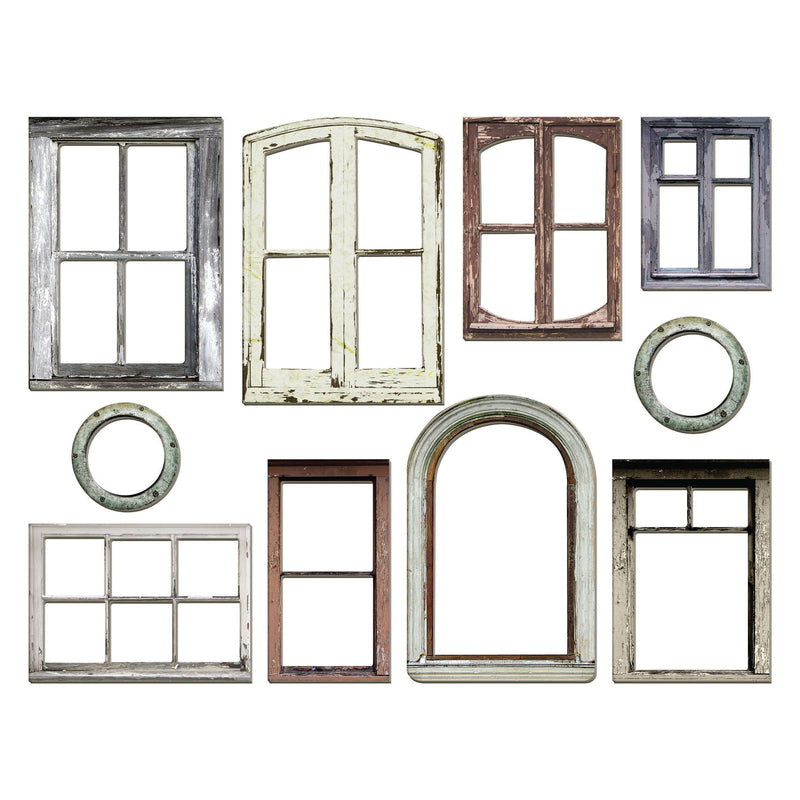 Tim Holtz Idea-Ology Baseboard Window Frames Pack of 10 Pieces