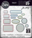 Sizzix by Tim Holtz Vintage Labels Thinlits Dies 13 Pieces