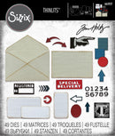 Sizzix by Tim Holtz Postale Thinlits Dies 48 Pieces
