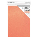 Craft Perfect Iridescent Glitter Cardstock 8.5"X11" Pack of 5 Sugared Coral
