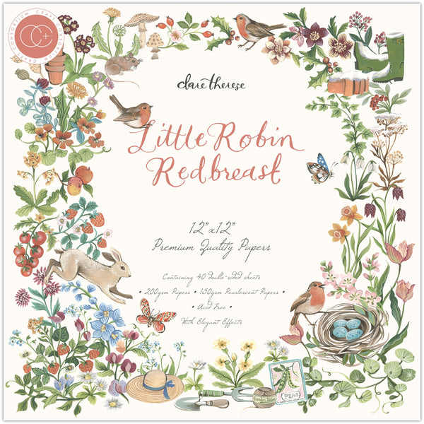 Craft Consortium Double-Sided 12"X12" Little Robin Redbreast Paper Pad 