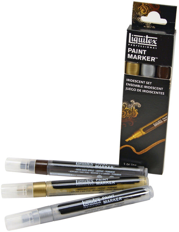 Liquitex 4mm Paint Markers Metallic Set Of 3