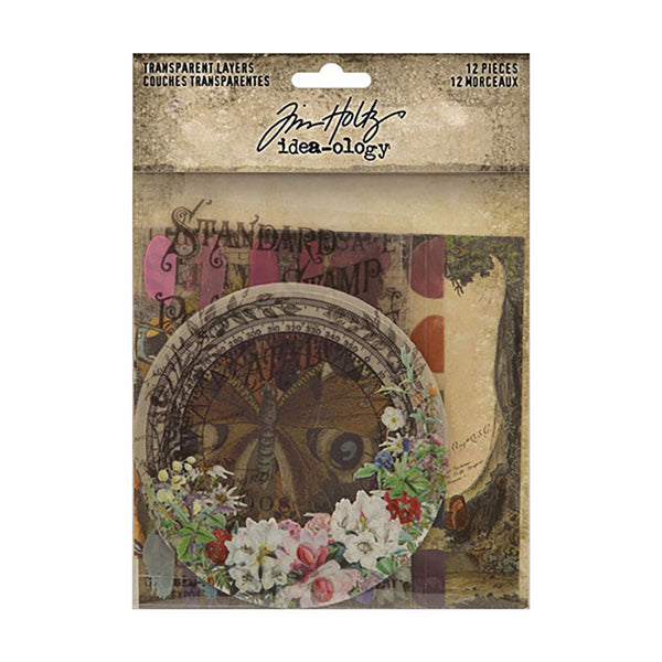 Tim Holtz Idea-Ology Transparent Layers 12 Pieces