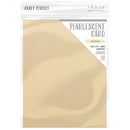 Craft Perfect Pearlescent Cardstock 8.5"X11" Pack of 5 Ivory Sheen