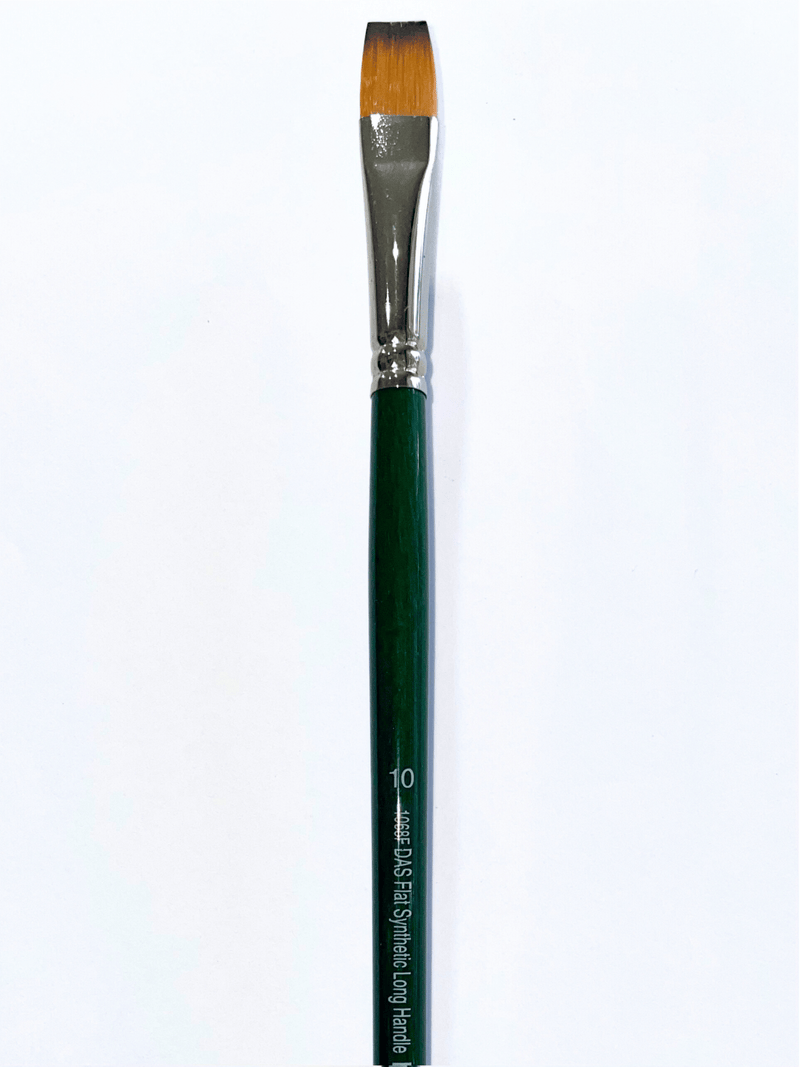 Das S1068f Synthetic Flat Long Handle Brushes