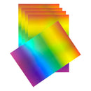 Craft Perfect Ombre Iridescent Mirror Cardstock 8.5"X11" Pack of 5 Rainbow Hue