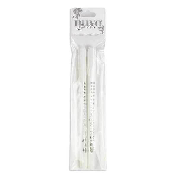 Nuvo White Gel Pens Pack of 2