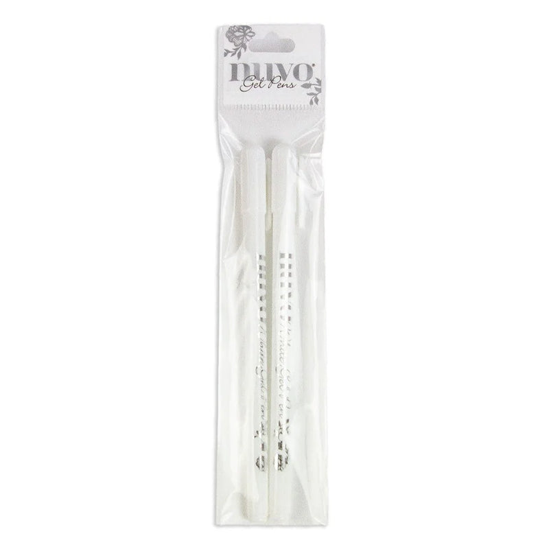 Nuvo White Gel Pens Pack of 2