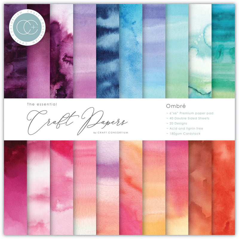 Craft Consortium Double-Sided 6"X6" Ombre Paper Pad 