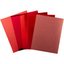 Harmony 8.5"X11" 230gsm Red Precious Metals Cardstock Pack of 20 Sheets